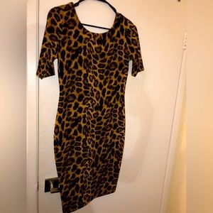 Brown Leopard dress